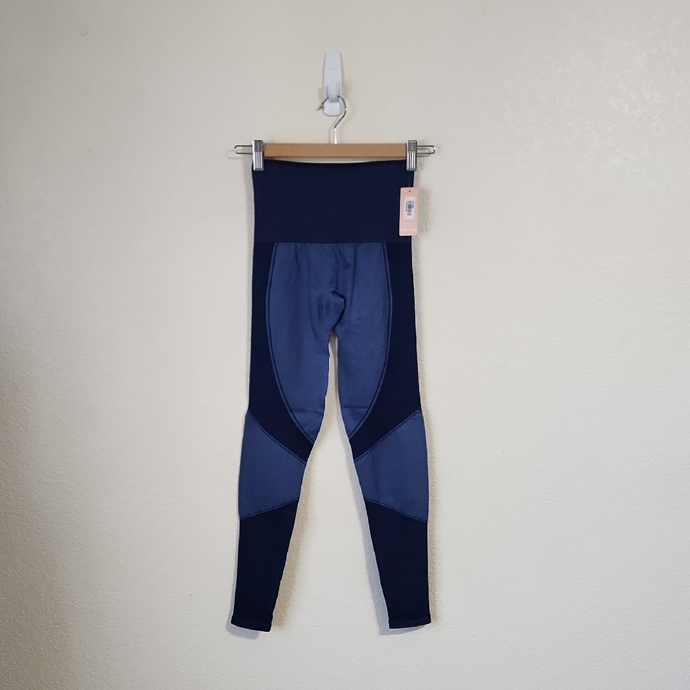 New ThirdLove Flex Legging Stellar Blue Seamless Compression High Waist Size XS - Picture 5 of 12